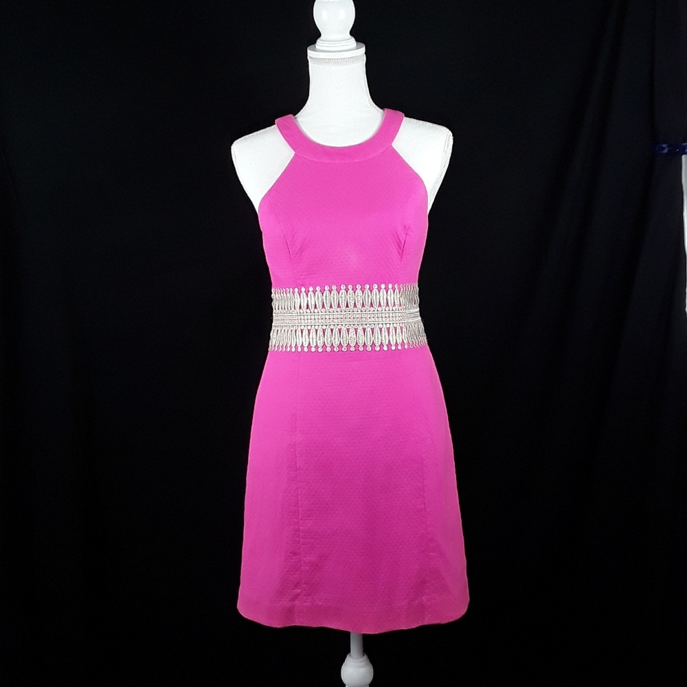 Lilly Pulitzer Pink Dress SZ 0 Sleevless.